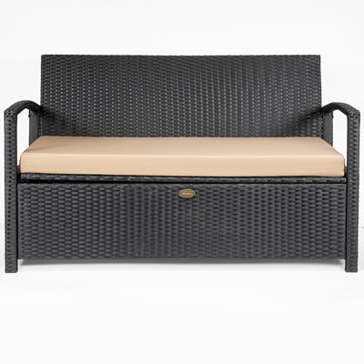 Banc en osier résistant à l'eau Barton