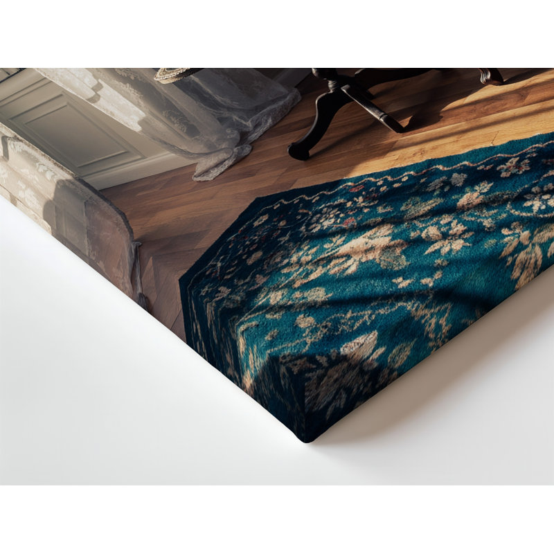 Toile dans une pièce pittoresque, lumière tamisée douce filtrant à travers l'art mural transparent, H 20 po x l 30 po