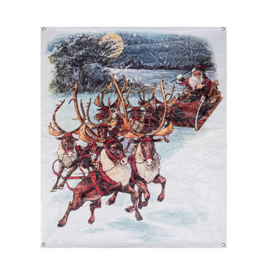 Papier peint de Noël multicolore en papier 46 po Transpac