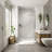 Pivot Semi-Frameless Shower Door With 1/4" Tempered Glass-109000352-126047582