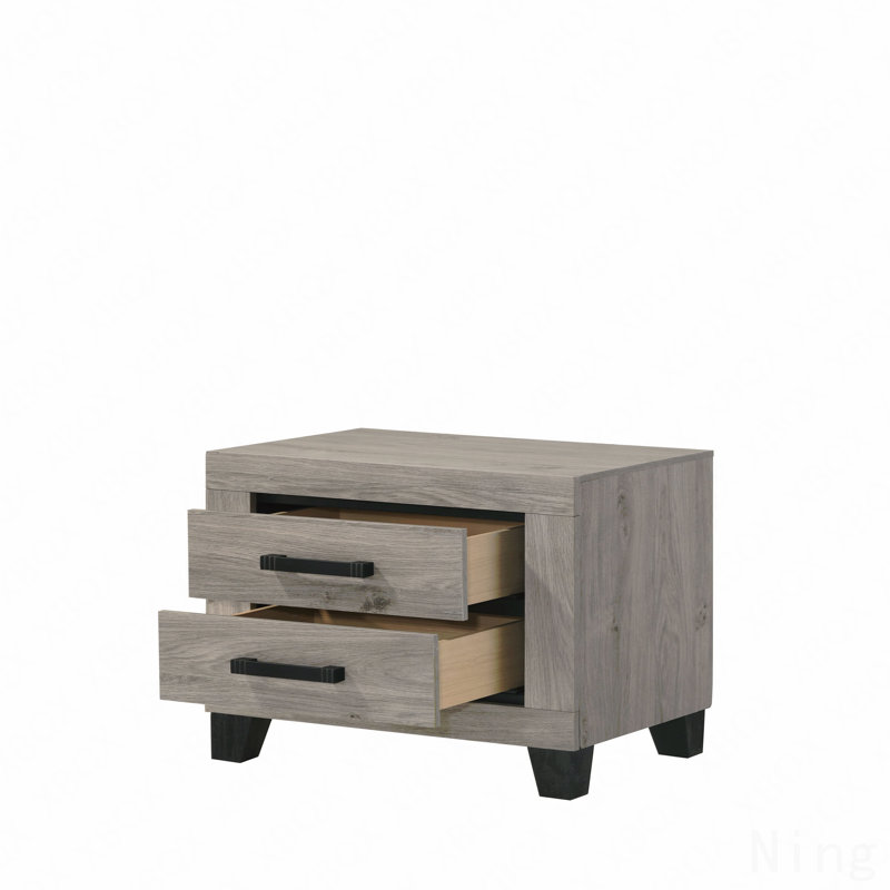 Light Gray Finish Nightstand