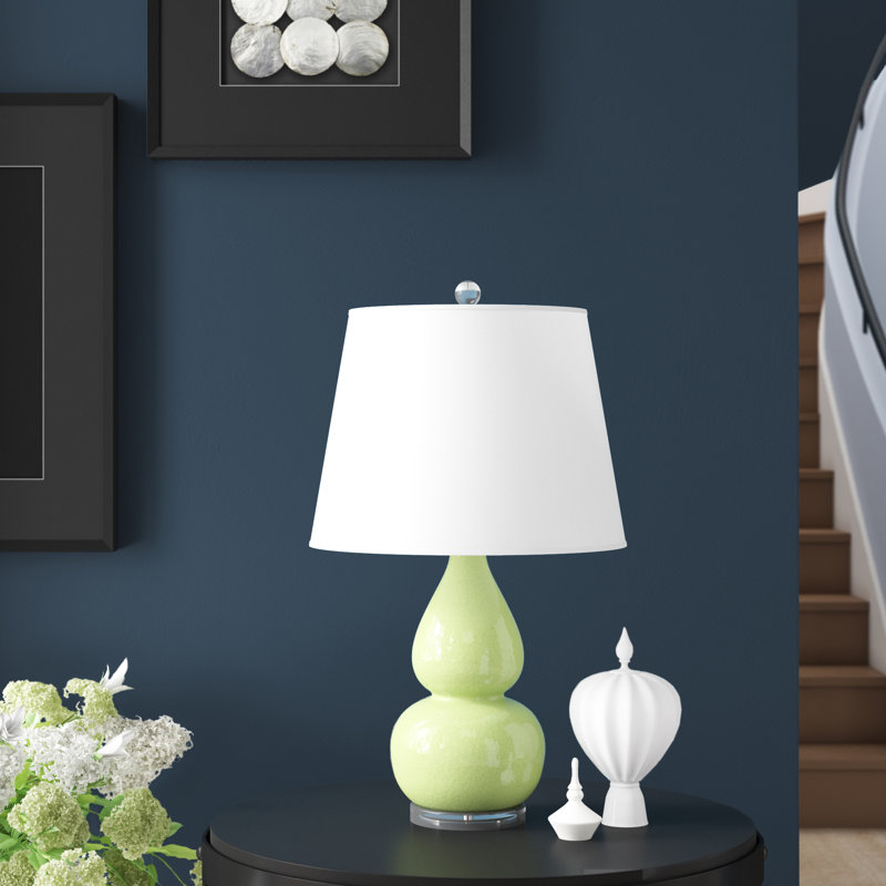 Emilia Table Lamp, Light Green