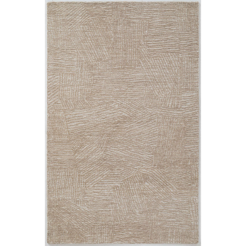 Solros Hand Tufted Wool Indoor Rug, Rectangle 3' x 5'