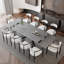 Ensemble de salle à manger rectangulaire avec chaises en tissu 70,8 "à 102,3" Louina-1026249018-1026249016-1026946461