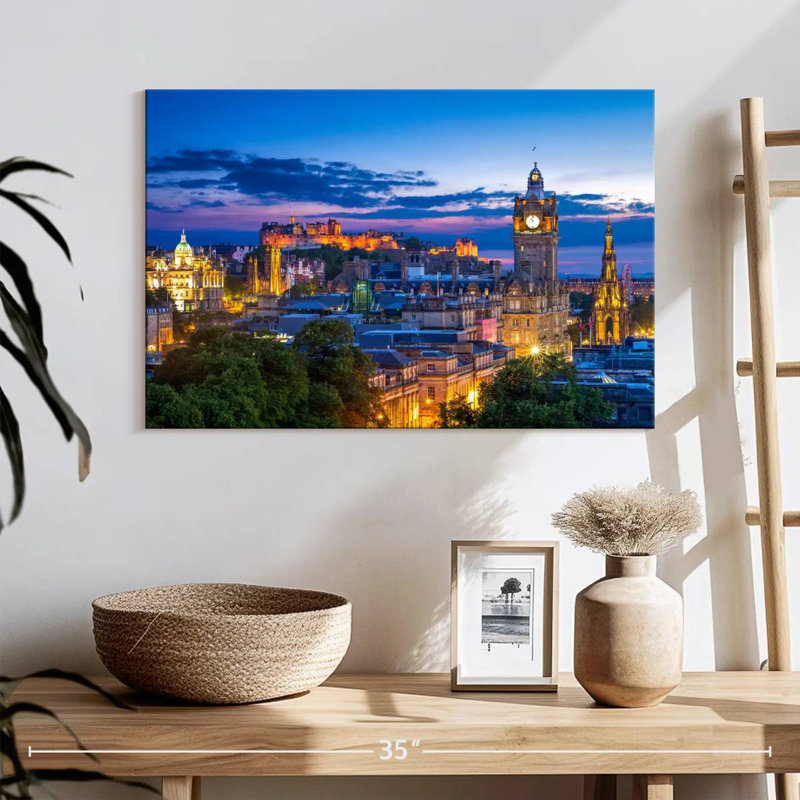 Kavia Edinburgh At Night Time, 16" H x 24" W
