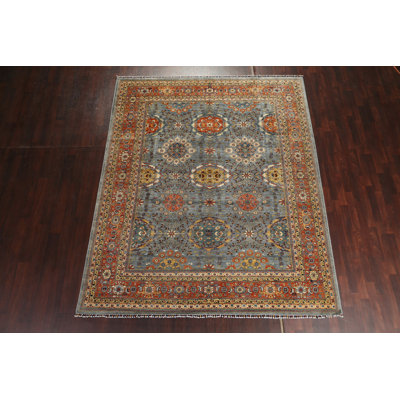 Iwamoto One-of-a-Kind 8'2" X 10'1" New Age Wool Area Rug in Blue