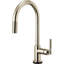 Litze®SmartTouch Pull-Down Kitchen Faucet with Arc Spout and Knurled Handle-216299987