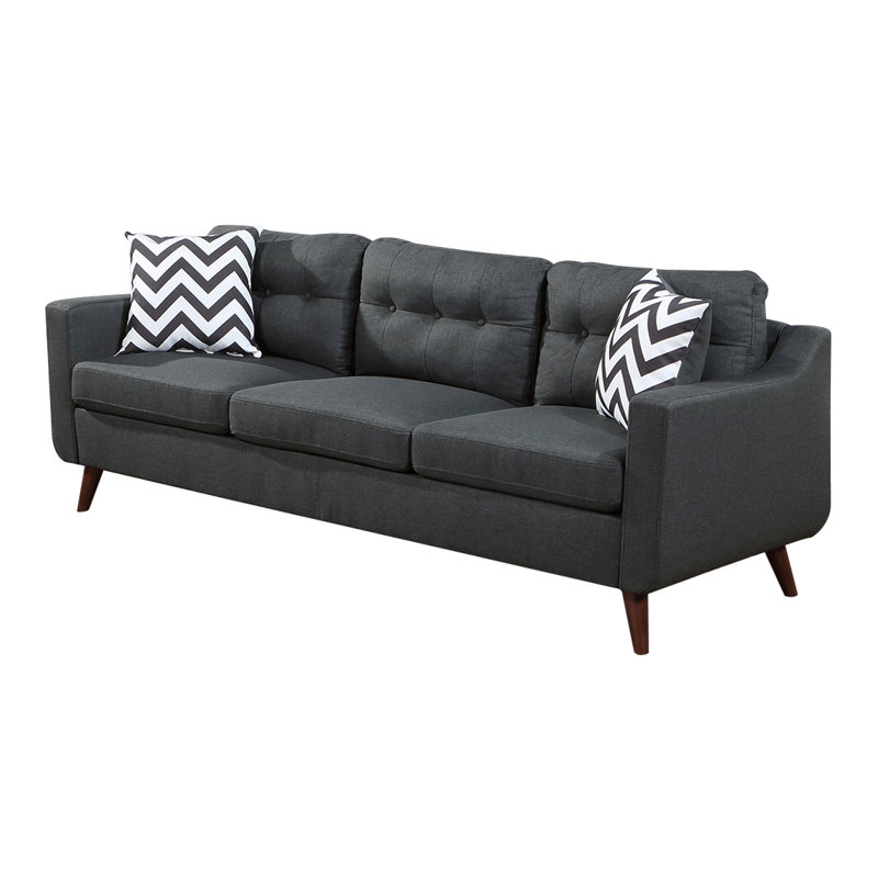 Charitini 2 - Piece Sofa Set, Black Velvet