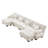 Modular Sectional Sofa Couch With Convertible Ottomans