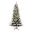 Arbre de Noël vert élancé floqué / givré avec 450 lumières-1742255177