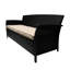 Chaise de patio 3 places avec structure en fer, poids de 48,89 lb, accoudoirs courbés avec accoudoirs incurvés de fabrication solide en fer et en acier Profondeur du colis