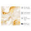 «Abstract Golden Strokes VI», reproduction d'art moderne sans cadre-1419259947