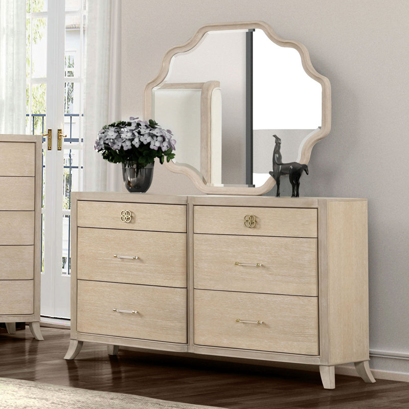 Commode transitionnelle l 63,6 po, chêne naturel