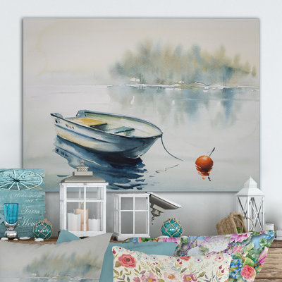 Abstrait bateau en bois, reproduction sur toile - Bateau en bois