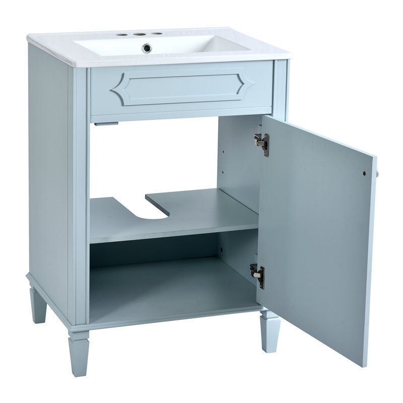 Meuble-lavabo 24 po avec lavabo en céramique
