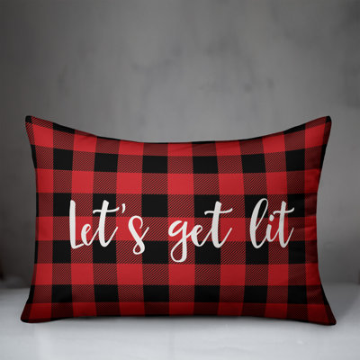 Plaid Throw Pillow