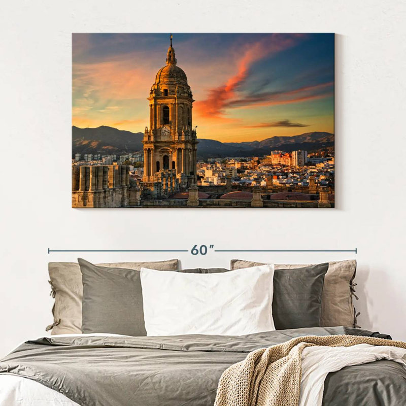 Cathédrale et paysage urbain Nicci, H 34 po x l 51 po
