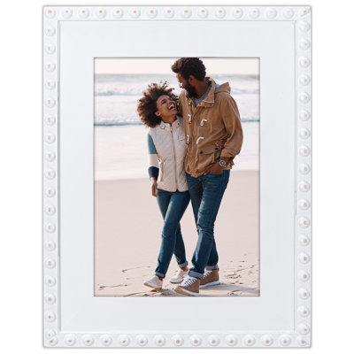 White Matte Picture Frame with Mat