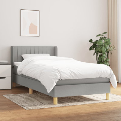 Box Spring Bed with Mattress Fabric