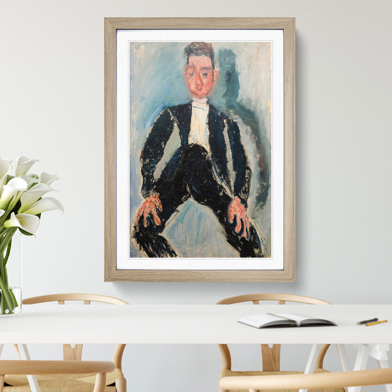 Garon Dhonneur by Chaim Soutine - Framed Print, Oak Framed, 36cm H x 27cm W x 2cm D