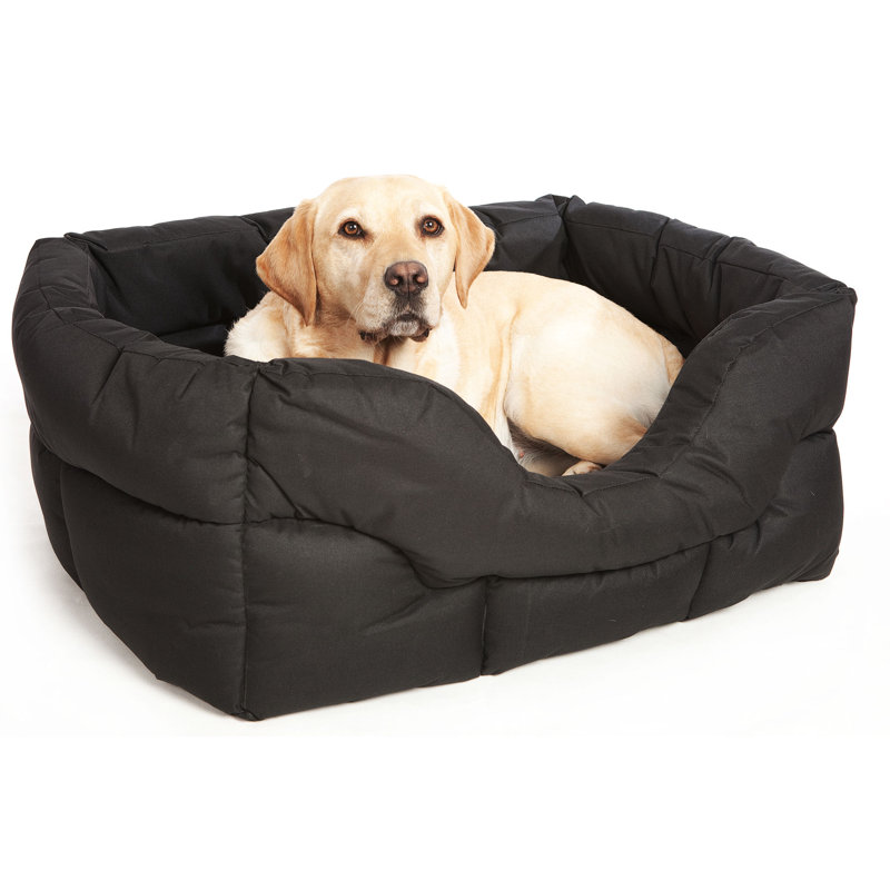 Decimus Polyester Pet Bed, Jumbo (35 cm H x 88 cm W x 72 cm D), Black