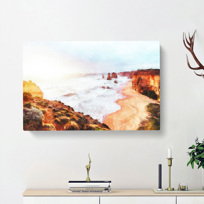 Twelve Apostles In Australia - Wrapped Canvas Print, 60cm H x 91cm W x 3cm D