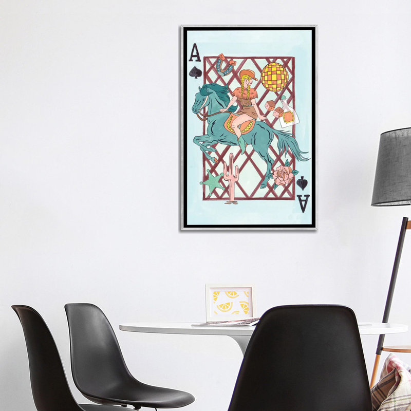 Range Rider IV - reproduction d'art murale - toile encadrée, H 40 po x l 26 po, Toile à cadre flottant sans passe-partout