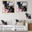 Marbre noir et or Splash IV - art mural abstrait en marbre, salon-1825995506-1825995509