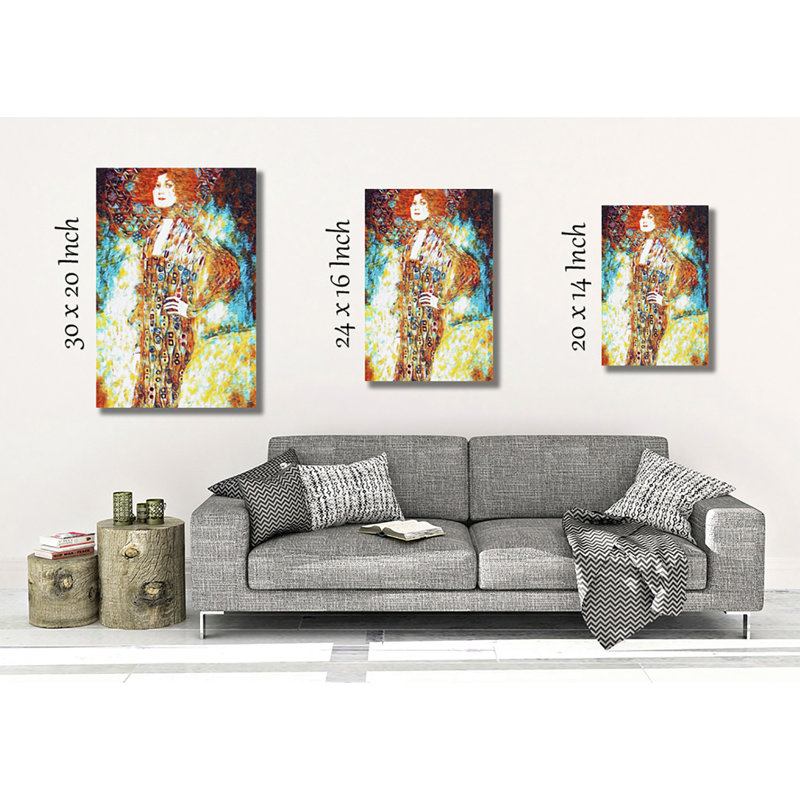 Gustav Klimt - Wrapped Canvas Print, 50cm H x 35cm W