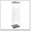Vitrine à DEL avec 4 tablettes vitrées avec porte et bibliothèque au sol-1972002901