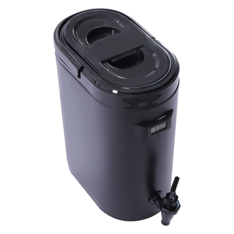 Distributeur de boisson isotherme 6L, Noir, H 17 po x l 7,1 po x L 11,4 po