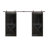Calhome 84 in. H Barn Door with Barn Door Hardware-53905930-53905934