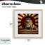 «Sumo Cat with Sun Rays», reproduction encadrée sous verre, conception de Lucia Heffernan-1190010124-1190010126