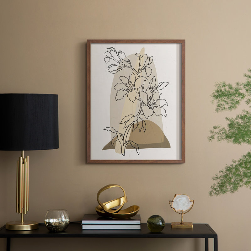 «Modern Botanical I», Noyer, H 21 po x l 17 po