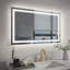 Miroir de salle de bain à DEL à intensité variable avec fonction de désembuage-2114874305-2114874316