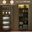 HOMCOM 176.5 cm Tall Freestanding Pantry Storage Cabinet with 4 Doors Green