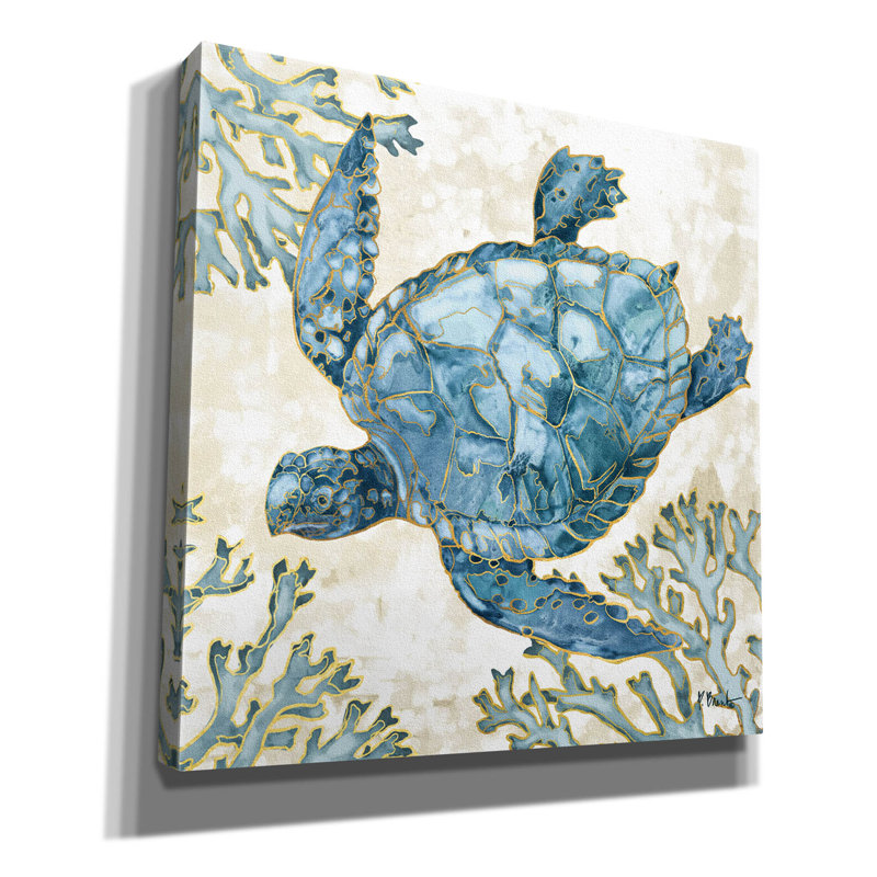 «Playa Sealife II» par Paul Brent, art mural sur toile, H 26 po x l 26 po x P 1,5 po
