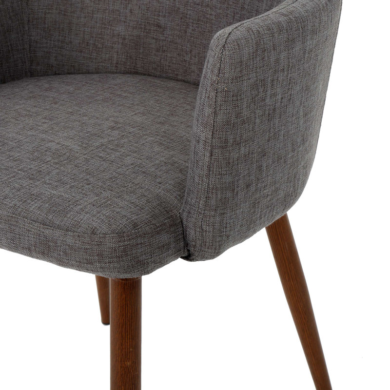 Chaise de salle à manger, Noyer, Gris clair