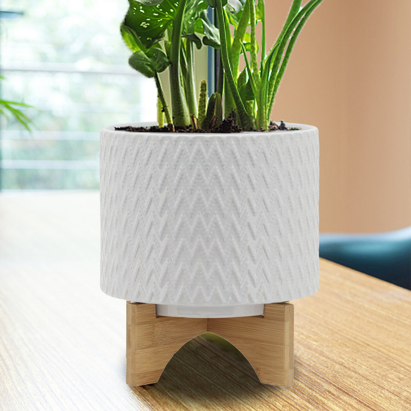 Brooklen Pot Planter, 10" H x 8" W x 8" D