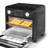 Compact Air Fryer Toaster Oven 11QT, 2 Slice Toast, Countertop Oven, Warm, Broil, Toast, Bake, Air Fry, Oil-Free,60-Minute Timer,1000W,Black