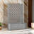 vidaXL Garden Raised Bed with Trellis, Raised Bed for Flowers and Plants, Planter with Drainage Hole, Outdoor and Indoor Use, PP-1710729162-1710729160