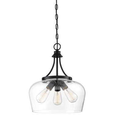 Breena 3-Light Dimmable Dome Pendant