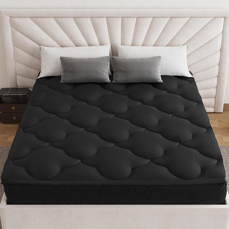 Soft Cloud Mattress Topper, California King, Black