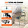 VEVOR Commode Chair, Bedside Commode with Drop-Down Arms and Detachable Backrest