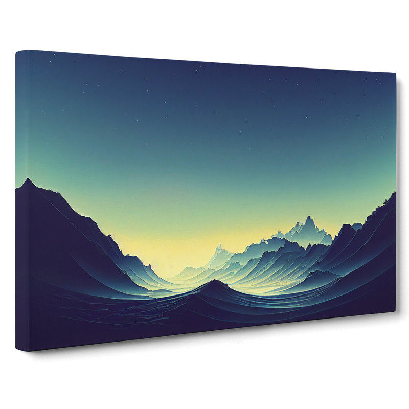 View Of The Mountains - Wrapped Canvas, 35cm H x 50cm W x 3cm D