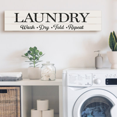 Highland Home Laundry Rules Decorative Indoor/Outdoor Pallet Wood Sign