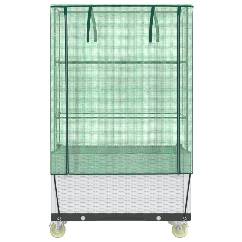 Ceyda Raised Garden Bed, 140cm H x 50cm W x 80cm D, White