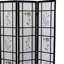 Paravent pliant 70 po de hauteur 4 po noir pour plus d'intimité, grand, finition