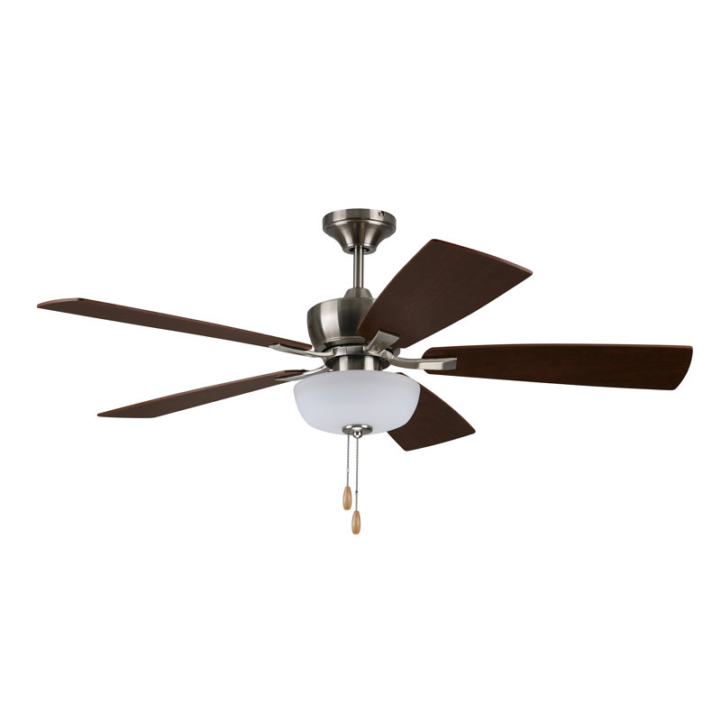 Ventilateur de plafond standard à 5 pales avec ensemble d'éclairage inclus Shafer Faydene