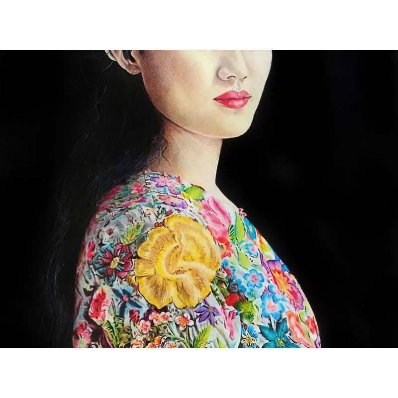 Oriental Bloom | Painting By Pubali Dutta | Wall Décor